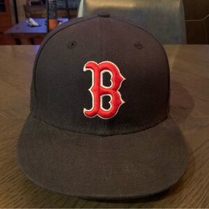 New Era Black 59FIFTY Cap Boston Red Sox Fitted Cap 71/4